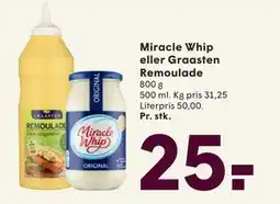 SPAR Miracle Whip eller Graasten Remoulade, DKK 25 tilbud