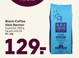 SPAR Black Coffee Hele Bønner, DKK 129 tilbud