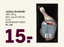 SPAR Julius Andelår, DKK 15 tilbud