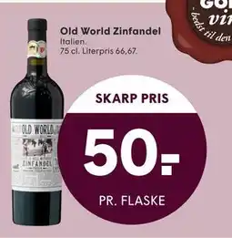 SPAR Old World Zinfandel, DKK 50 tilbud
