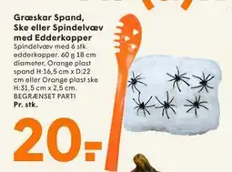 SPAR Græskar Spand, Ske eller Spindelvæv med Edderkopper, DKK 20 tilbud