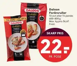 SPAR Daloon Forårsruller, DKK 22 tilbud