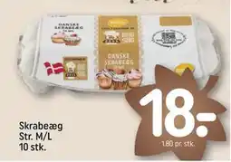 REMA 1000 Skrabeæg Str. M/L 10 stk., DKK 18 tilbud