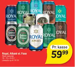 Fakta Tyskland Royal, Albani el. Faxe tilbud