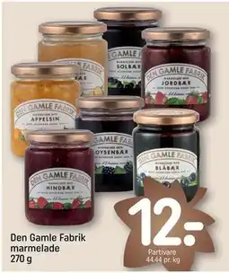 REMA 1000 Den Gamle Fabrik marmelade 270 g, DKK 12 tilbud
