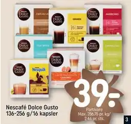 REMA 1000 Nescafé Dolce Gusto 136-256 g/16 kapsler, DKK 39 tilbud