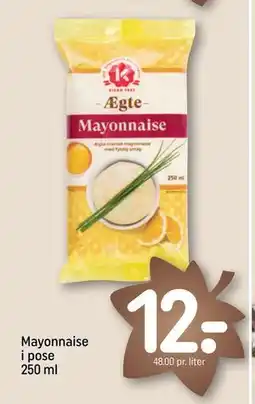 REMA 1000 Mayonnaise i pose 250 ml, DKK 12 tilbud