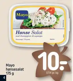 REMA 1000 Mayo hønsesalat 175 g, DKK 10 tilbud