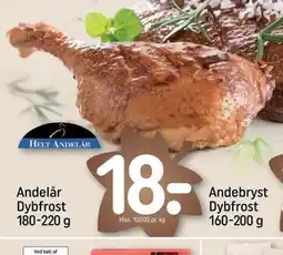 REMA 1000 Andelår Dybfrost 180-220 g, DKK 18 tilbud