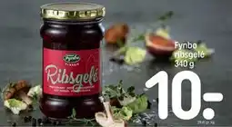 REMA 1000 Fynbo ribsgelé 340 g, DKK 10 tilbud