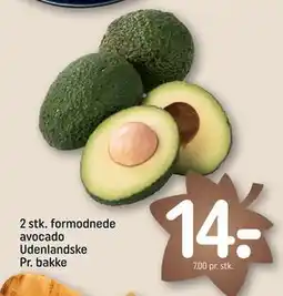 REMA 1000 2 stk. formodnede avocado Udenlandske Pr. bakke, DKK 14 tilbud