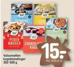 REMA 1000 Valsemøllen kageblandinger 350-500 g, DKK 15 tilbud