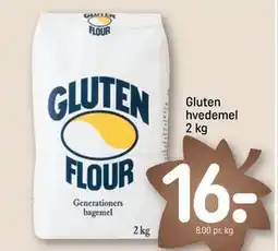 REMA 1000 Gluten hvedemel 2 kg, DKK 16 tilbud