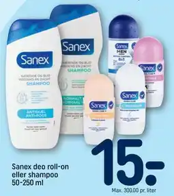 REMA 1000 Sanex deo roll-on eller shampoo 50-250 ml, DKK 15 tilbud