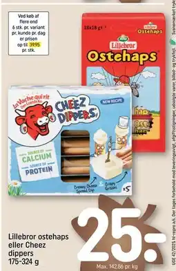 REMA 1000 Lillebror ostehaps eller Cheez dippers 175-324 g, DKK 25 tilbud