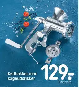 REMA 1000 Kødhakker med kageudstikker, DKK 129 tilbud