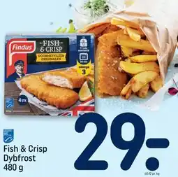 REMA 1000 Fish & Crisp Dybfrost 480 g, DKK 29 tilbud