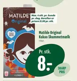 Min Købmand Matilde Original Kakao Skummetmælk, DKK 8 tilbud