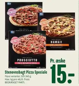 Min Købmand Stenovnsbagt Pizza Speciale, DKK 15 tilbud