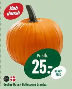 Min Købmand Gestus Dansk Halloween Græskar, DKK 25 tilbud
