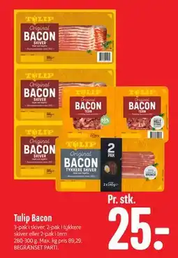 Min Købmand Tulip Bacon, DKK 25 tilbud