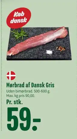 Min Købmand Mørbrad af Dansk Gris, DKK 59 tilbud