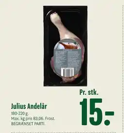 Min Købmand Julius Andelår, DKK 15 tilbud