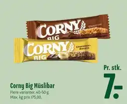 Min Købmand Corny Big Müslibar, DKK 7 tilbud