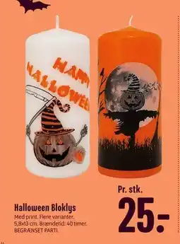 Min Købmand Halloween Bloklys, DKK 25 tilbud