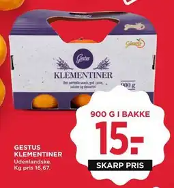MENY GESTUS KLEMENTINER, DKK 15 tilbud