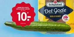 MENY GRØN BALANCE ØKOLOGISK AGURK, DKK 10 tilbud