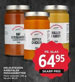 MENY DELIKATESSEN ANBEFALER MIDDAGSRETTER, DKK 64.95 tilbud