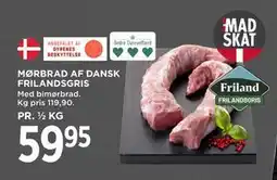 MENY MØRBRAD AF DANSK FRILANDSGRIS, DKK 59.95 tilbud