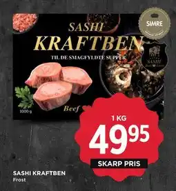 MENY SASHI KRAFTBEN, DKK 49.95 tilbud