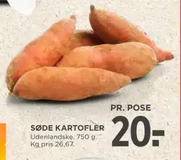 MENY SØDE KARTOFLER, DKK 20 tilbud