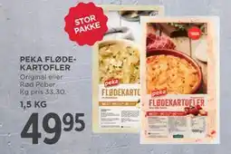 MENY PEKA FLØDEKARTOFLER, DKK 49.95 tilbud