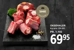 MENY OKSEHALER, DKK 69.95 tilbud