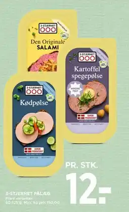 MENY 3-STJERNET PÅLÆG, DKK 12 tilbud