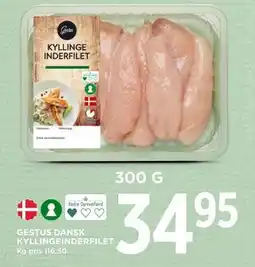 MENY GESTUS DANSK KYLLINGEINDERFILET, DKK 34.95 tilbud