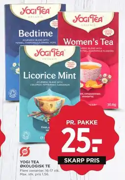 MENY YOGI TEA ØKOLOGISK TE, DKK 25 tilbud