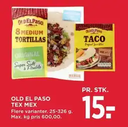 MENY OLD EL PASO TEX MEX, DKK 15 tilbud