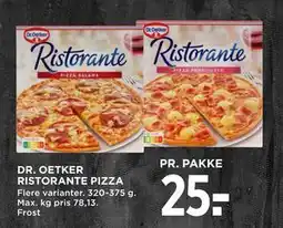 MENY DR. OETKER RISTORANTE PIZZA, DKK 25 tilbud