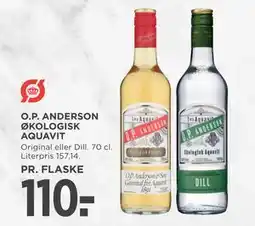 MENY O.P. ANDERSON ØKOLOGISK AQUAVIT, DKK 110 tilbud