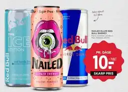 MENY NAILED ELLER RED BULL ENERGY, DKK 10 tilbud