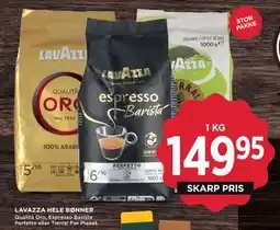 MENY LAVAZZA HELE BØNNER, DKK 149.95 tilbud