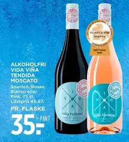 MENY ALKOHOLFRI VIDA VIÑA TENDIDA MOSCATO, DKK 35 tilbud