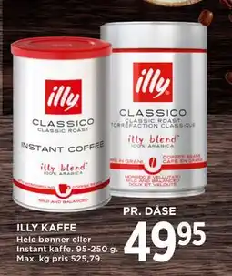 MENY ILLY KAFFE, DKK 49.95 tilbud