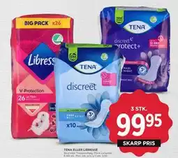 MENY TENA ELLER LIBRESSE, DKK 99.95 tilbud