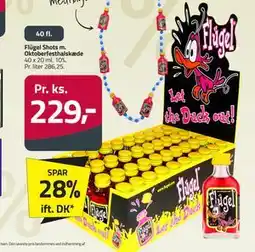 Fleggaard Flügel Shots m. Oktoberfesthalskæde, DKK 229 tilbud
