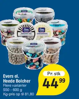 Fakta Tyskland Evers el. heede bolcher tilbud